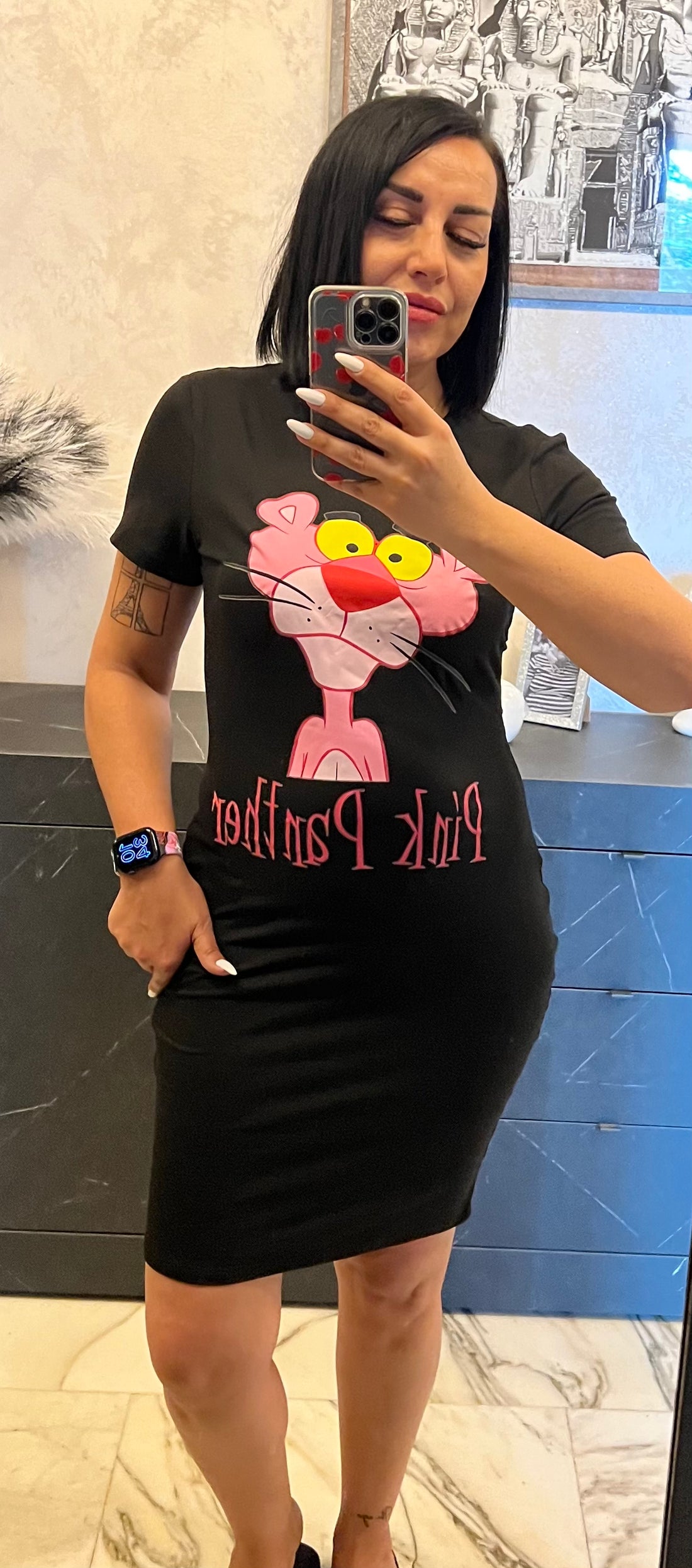 Vestitino Nero Pink Panter